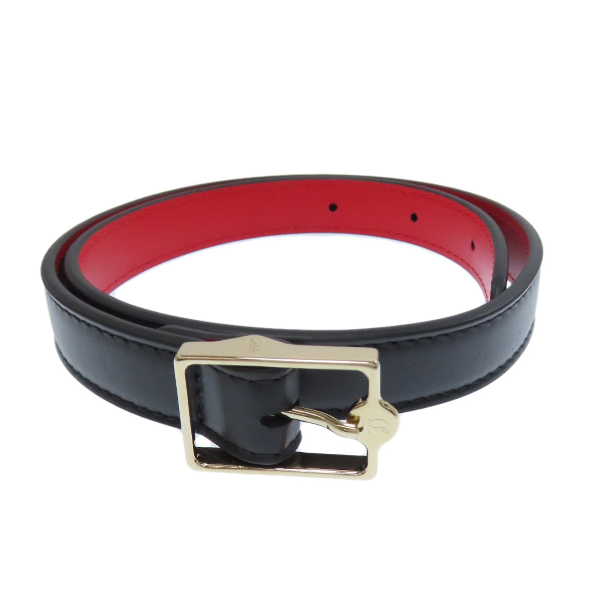 Christian Louboutin Handbag leather black Studs one belt