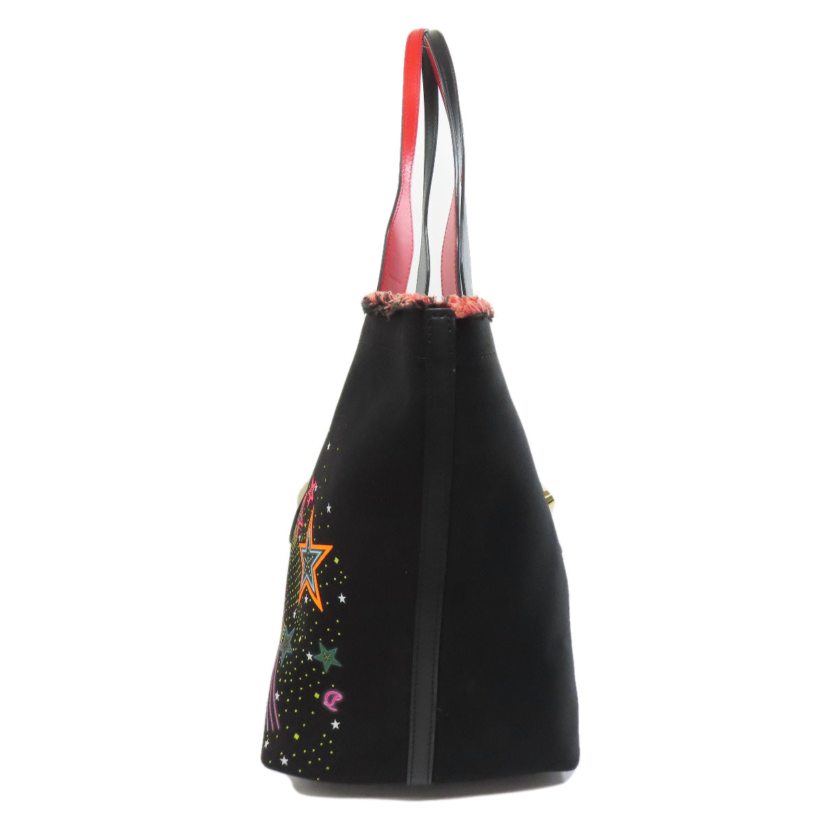 Christian Louboutin Tote Bag canvas black Starlight Collection