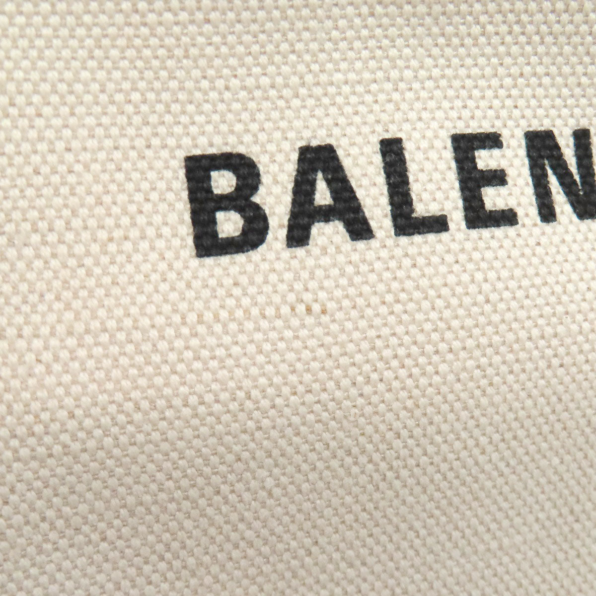 BALENCIAGA Handbag 339933 canvas white Navy Hippo S Women Used Authentic