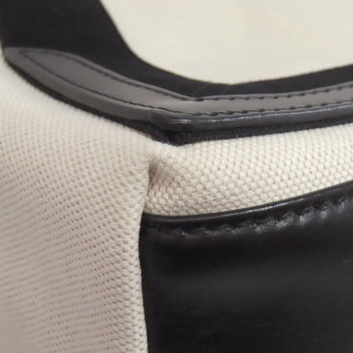 BALENCIAGA Handbag 339933 canvas white Navy Hippo S Women Used Authentic