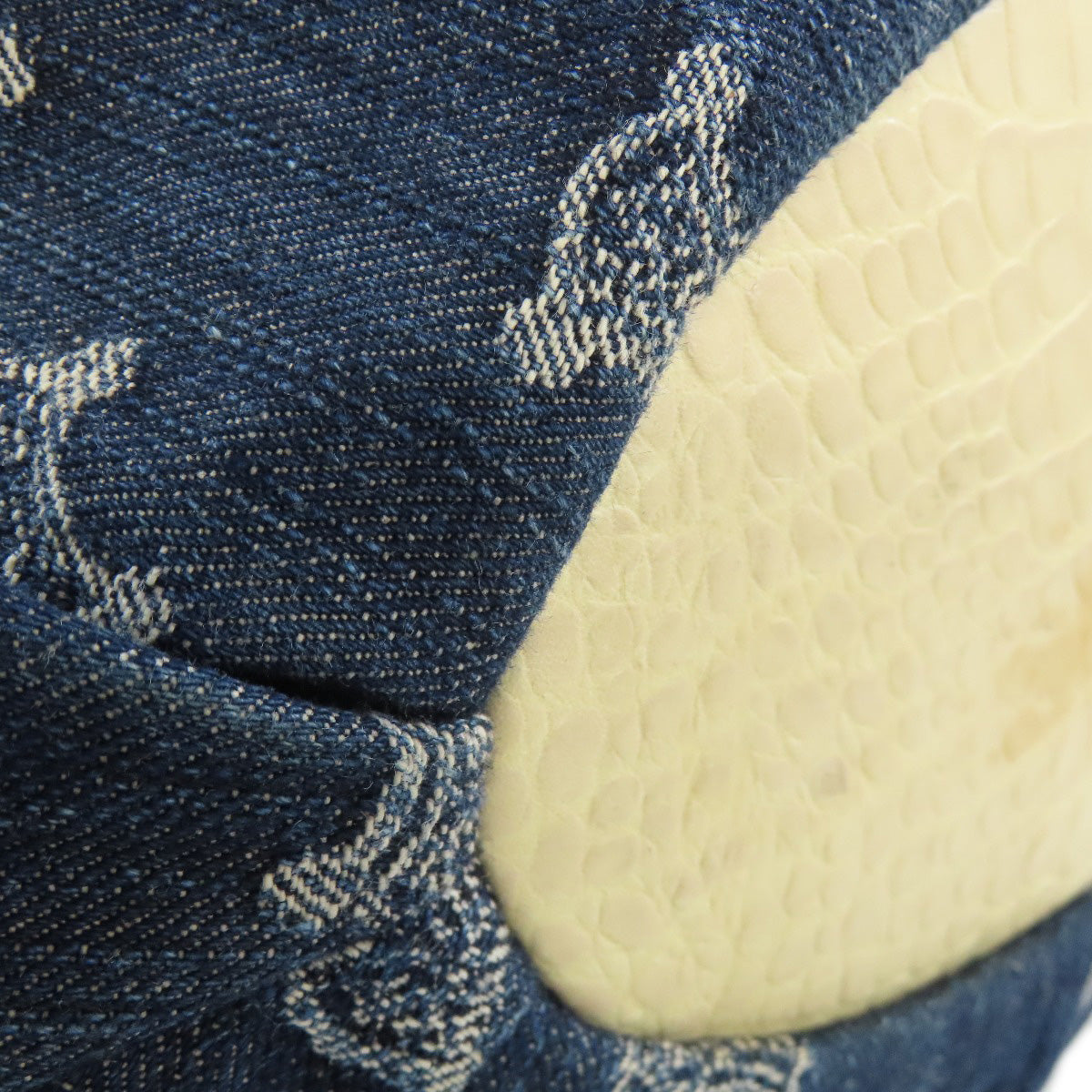 CELINE Handbag denim blue Triomphe 2WAY