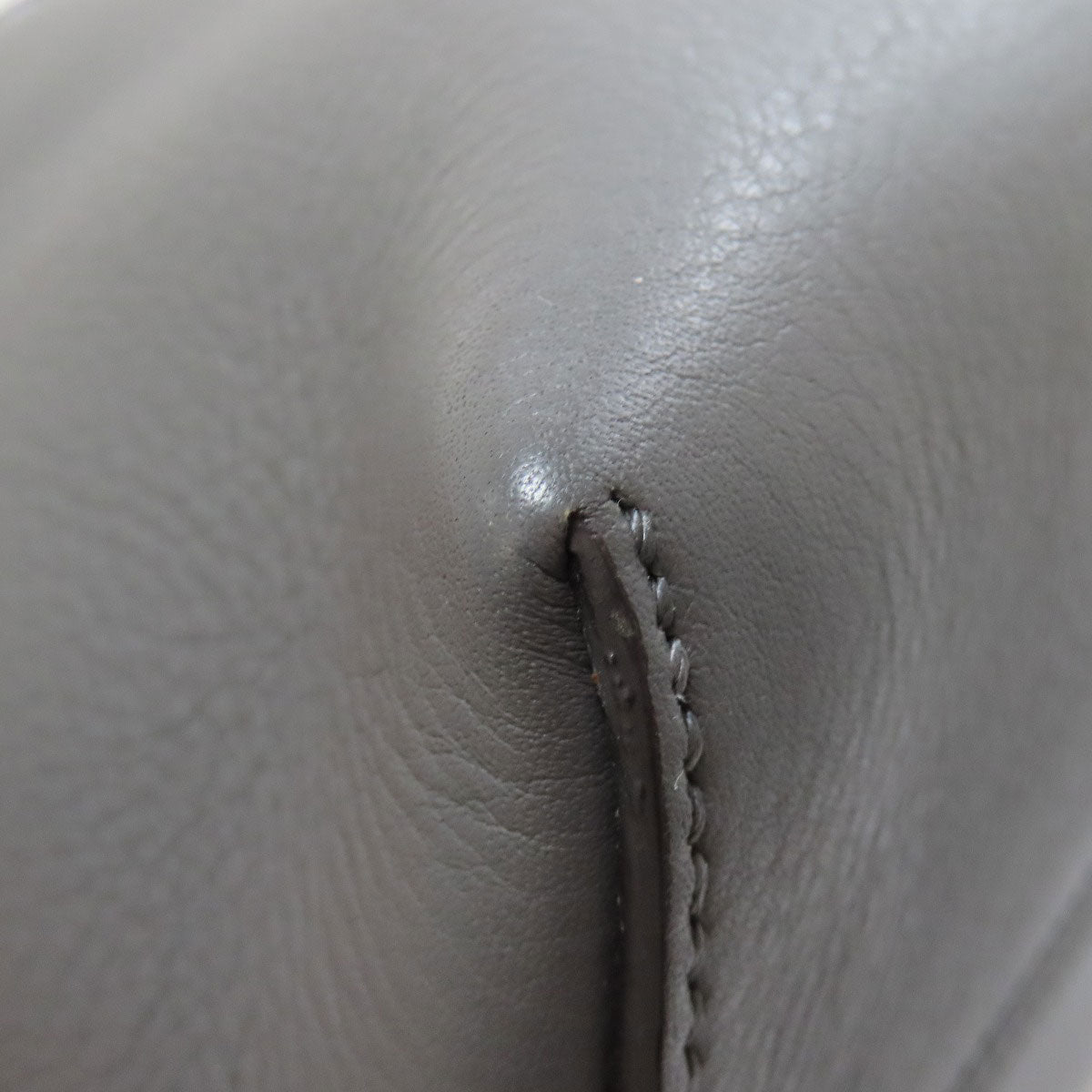 FENDI Handbag Calfskin gray By the way 2WAY Women Used Authentic