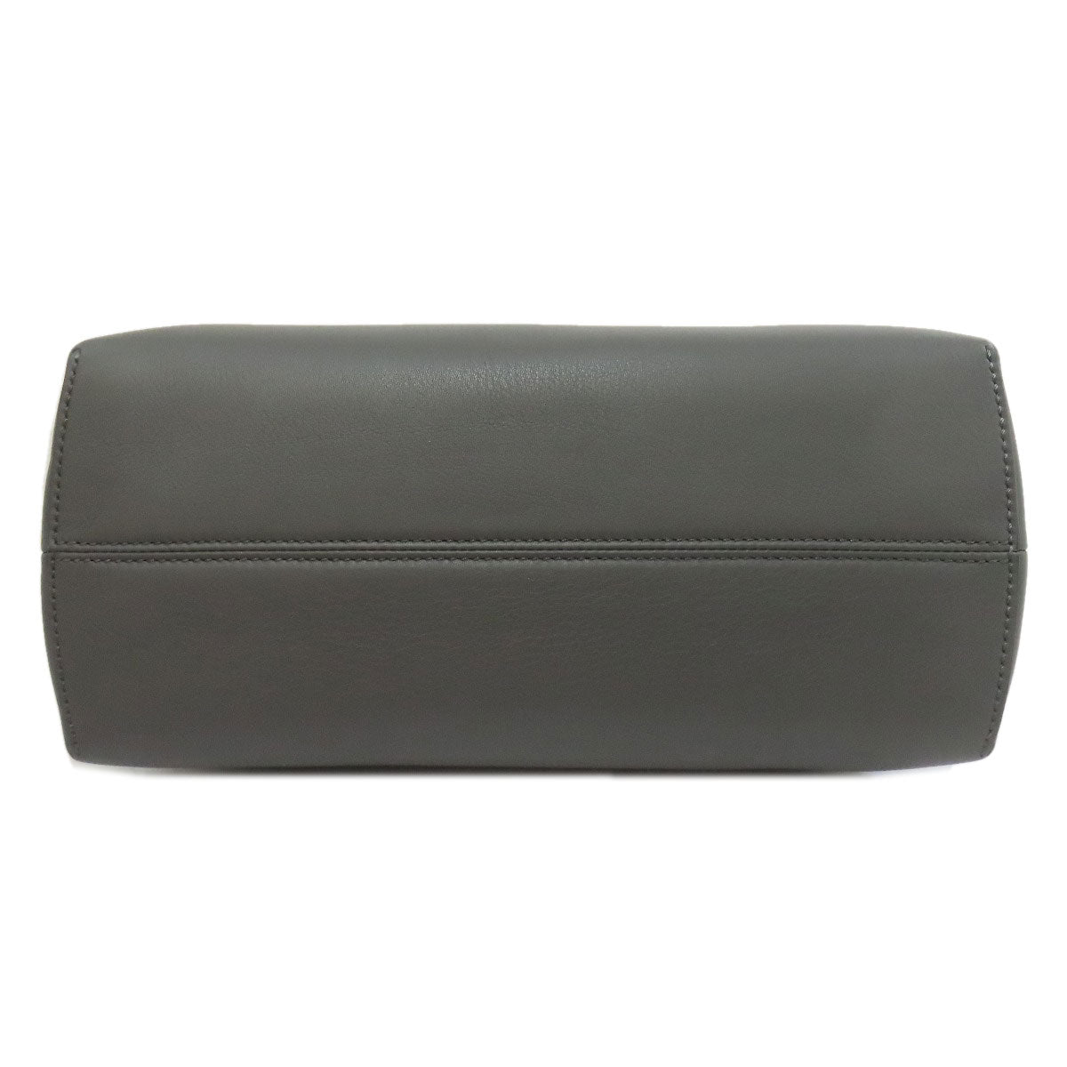 FENDI Handbag Calfskin gray By the way 2WAY Women Used Authentic