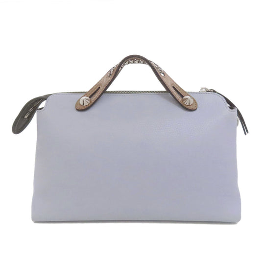 FENDI Handbag Calfskin blue By the way 2WAY Women Used Authentic