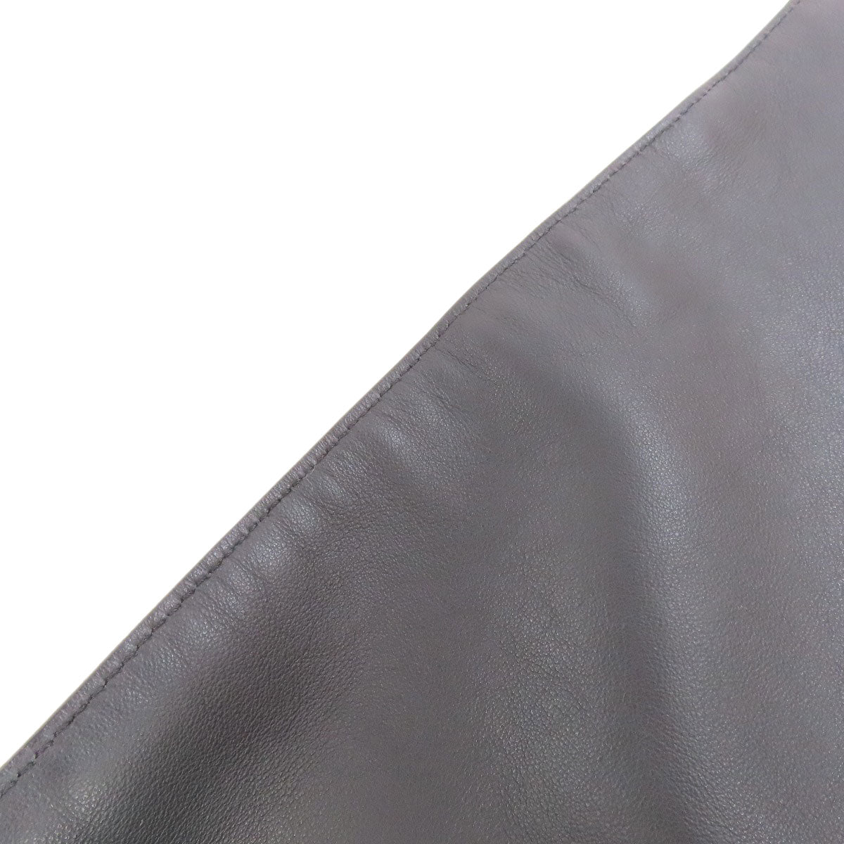 FENDI Tote Bag leather black logo Women Used Authentic