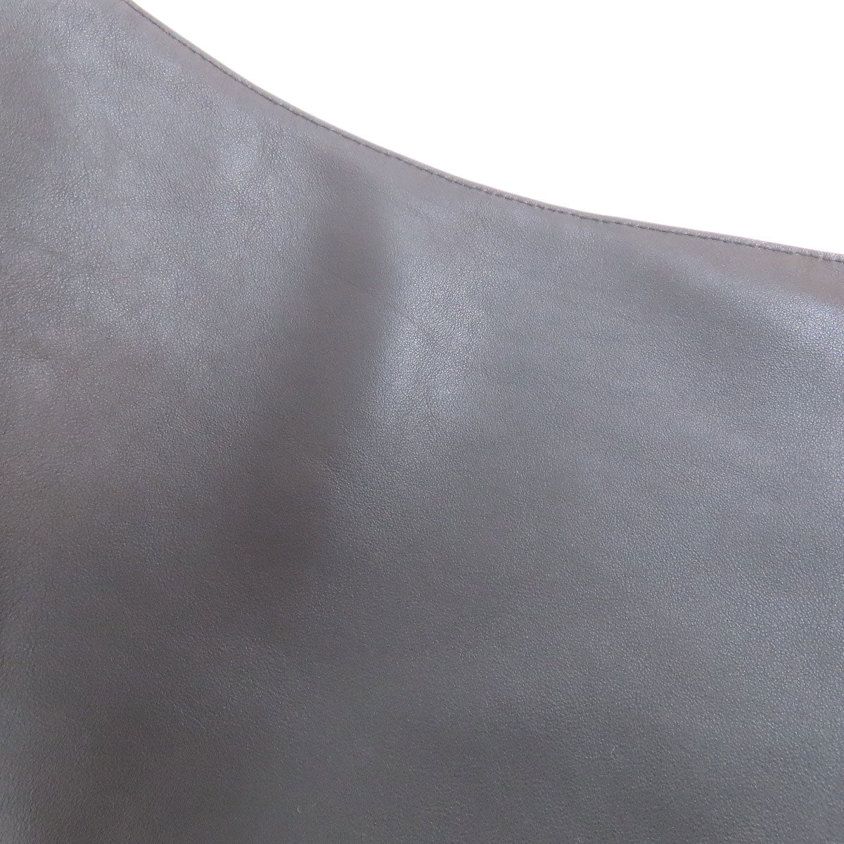 FENDI Tote Bag leather black logo Women Used Authentic