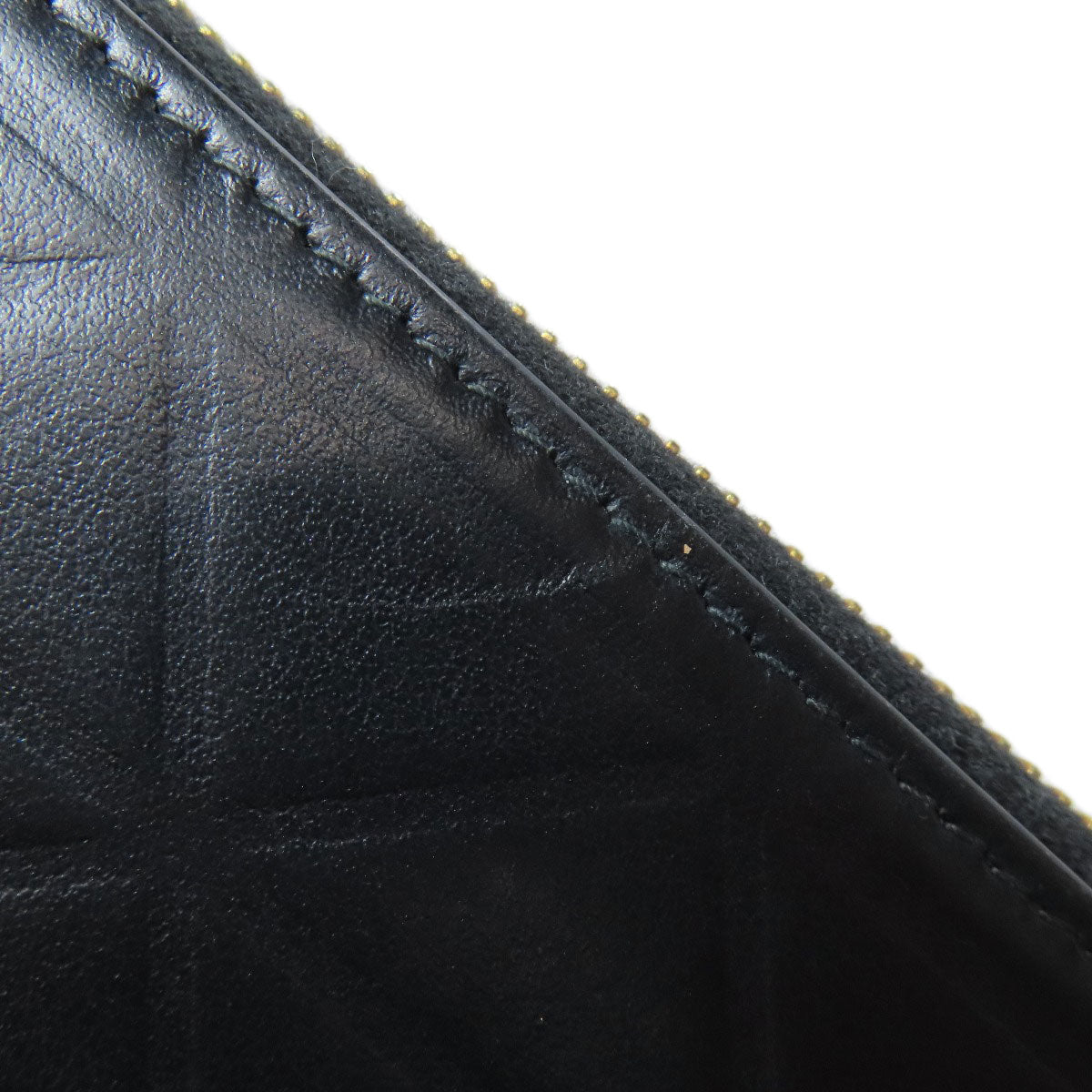 PRADA Long Wallet Purse 1ML506 Calfskin black Zip Around embossing Women Used Authentic