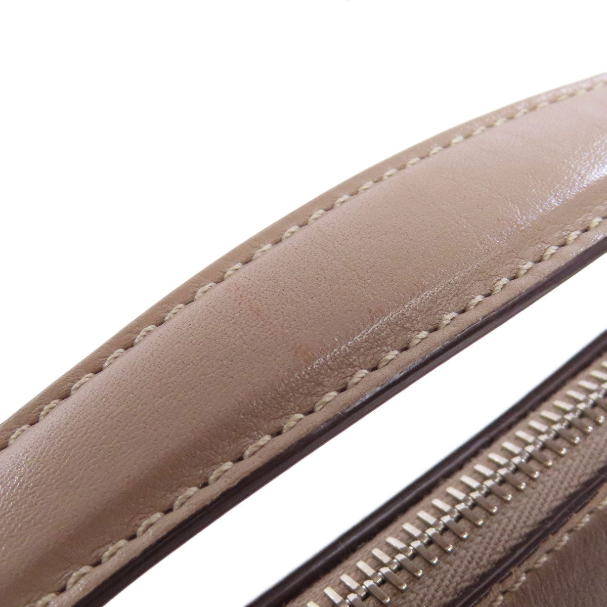 FENDI Handbag Calfskin Brown By the way 2WAY Women Used Authentic