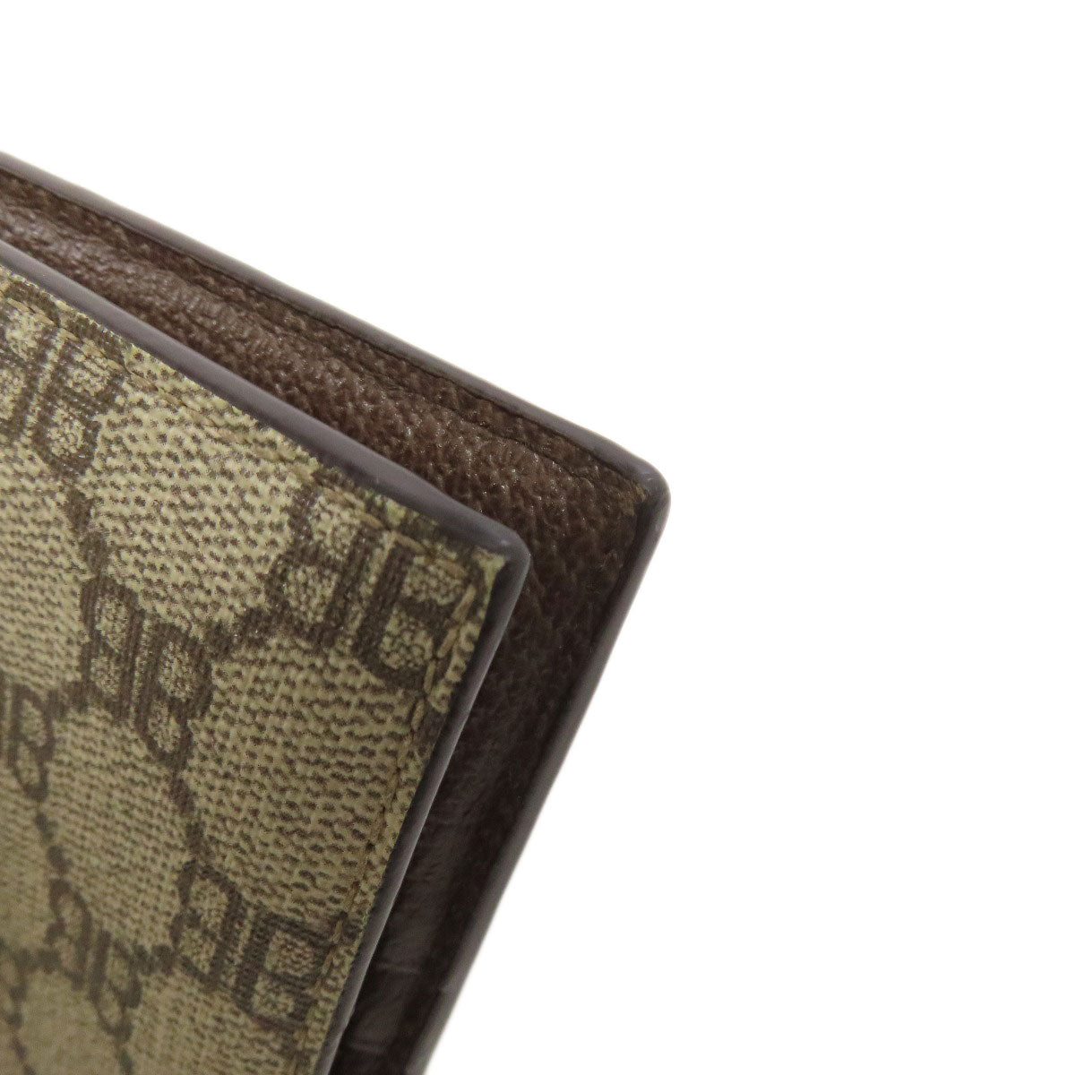 BALENCIAGA Bifold Wallet 680403 PVC Brown gucci collaboration Women Used Authentic