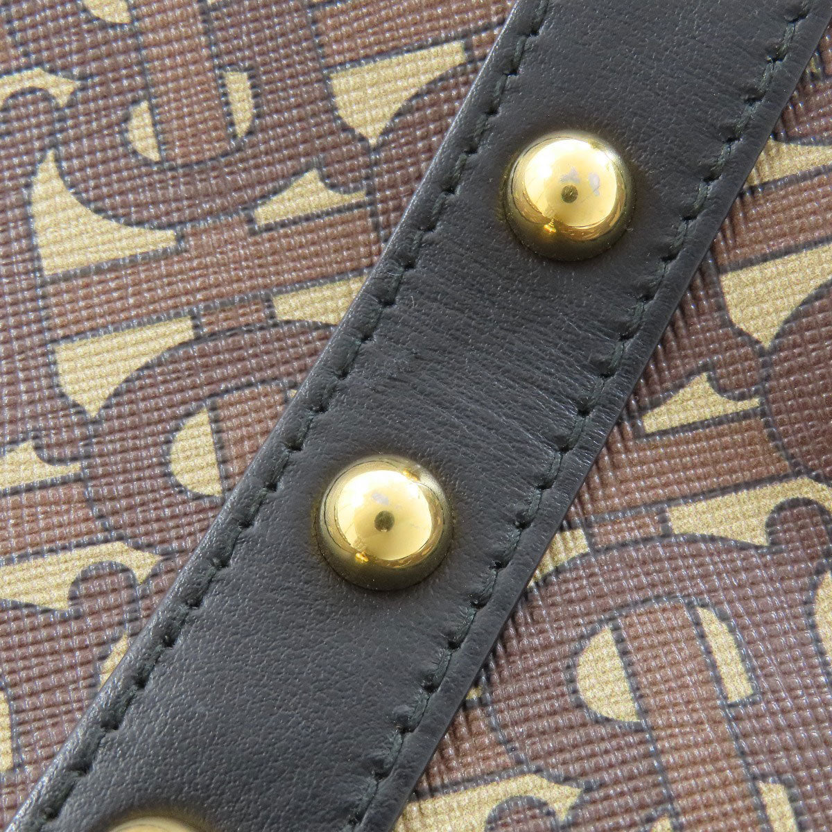 BURBERRY Tote Bag PVC Brown TB logo 2WAY