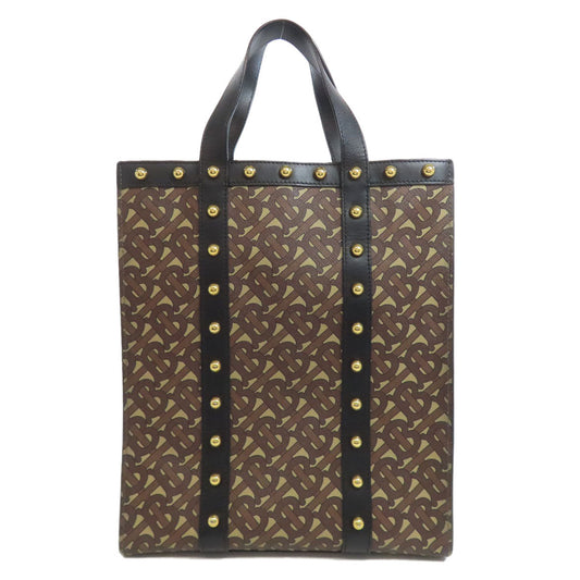 BURBERRY Tote Bag PVC Brown TB logo 2WAY