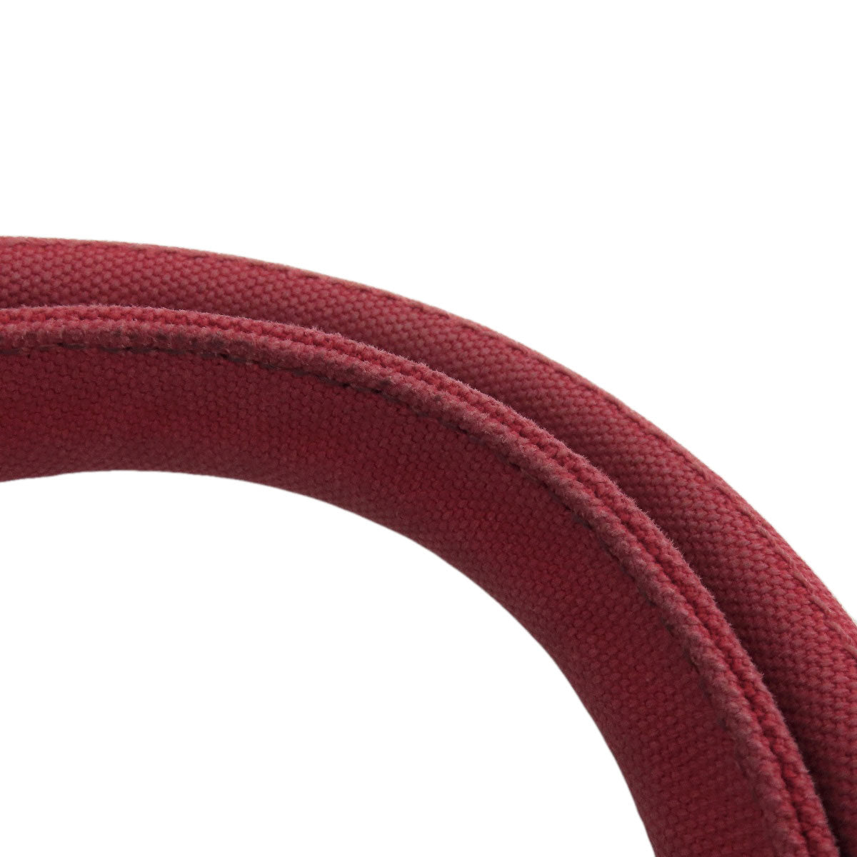 PRADA Tote Bag canvas Red Canapa Bucket 2WAY