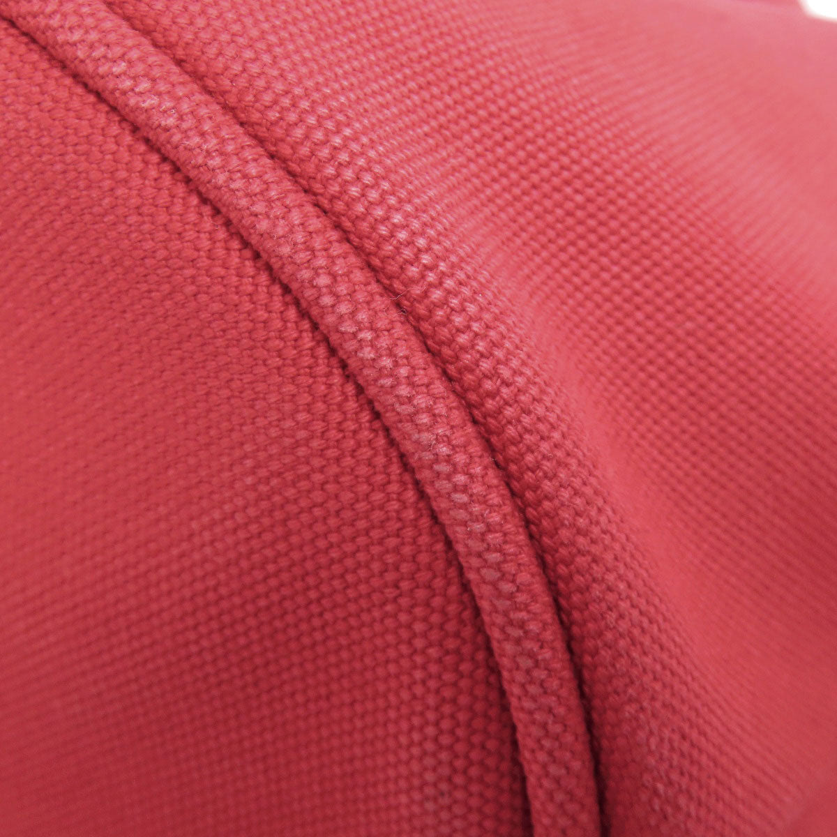 PRADA Tote Bag canvas Red Canapa Bucket 2WAY