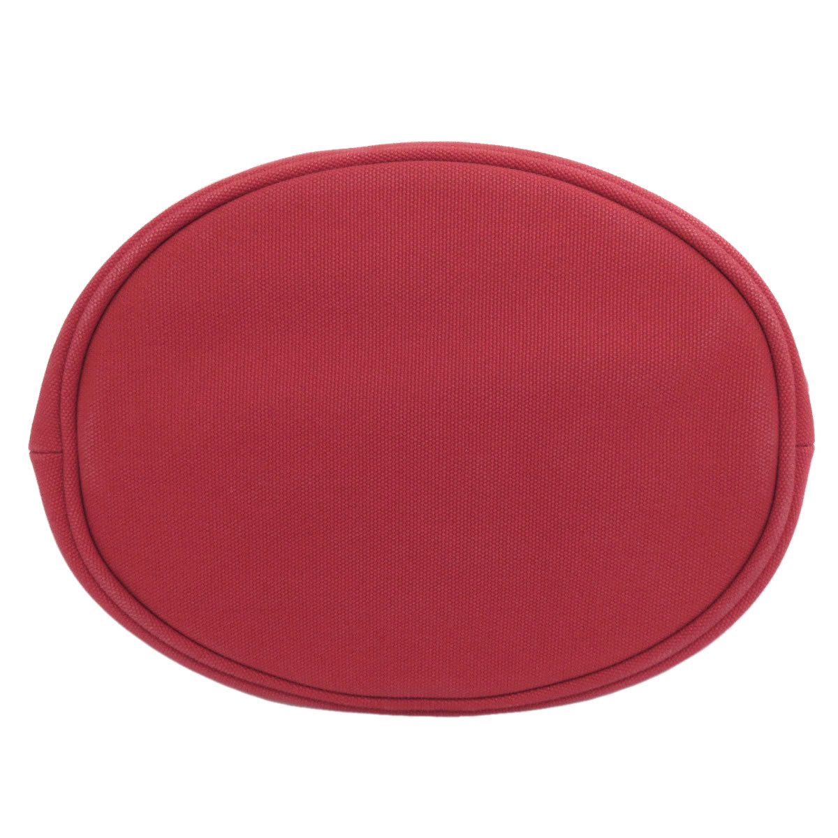 PRADA Tote Bag canvas Red Canapa Bucket 2WAY