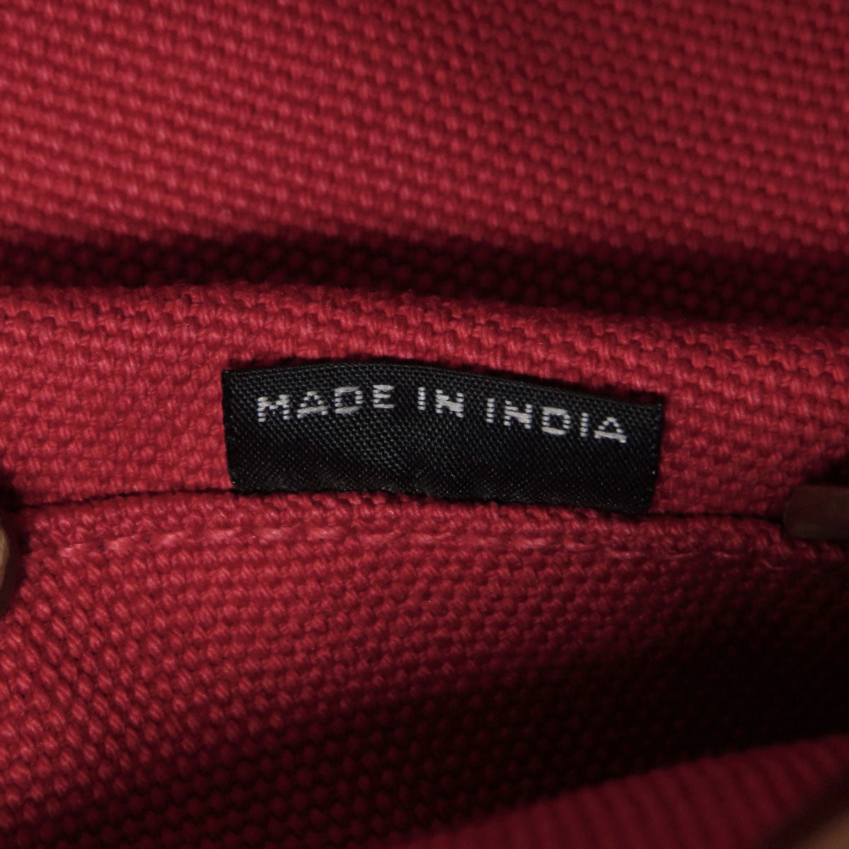 PRADA Tote Bag canvas Red Canapa Bucket 2WAY