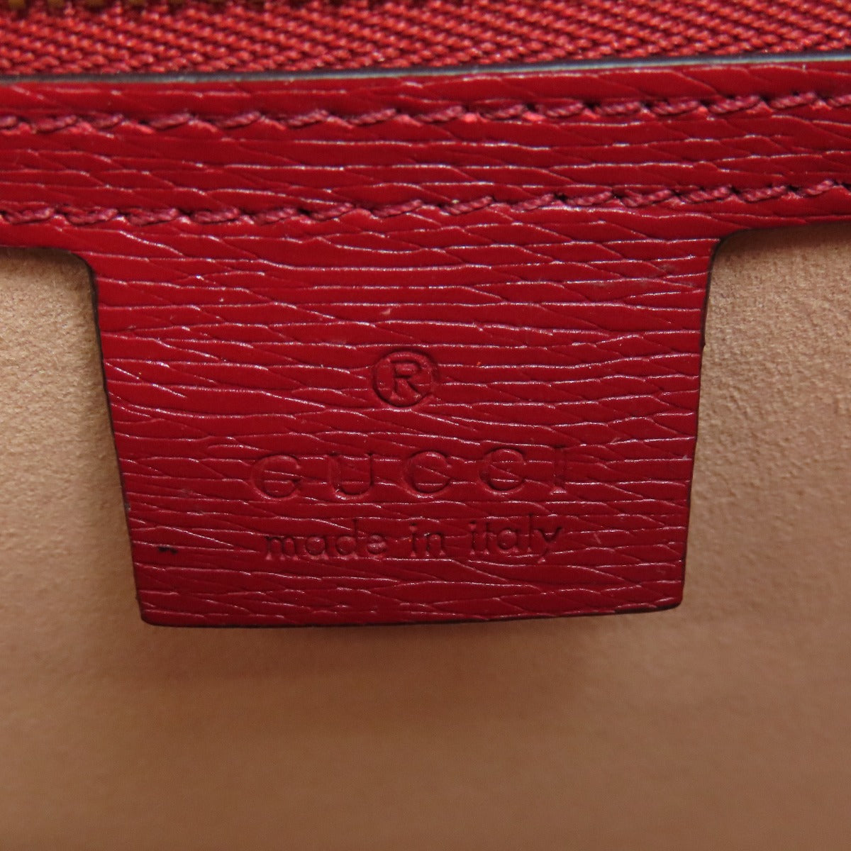 GUCCI Shoulder Bag 524405 leather Red Sylvie GG