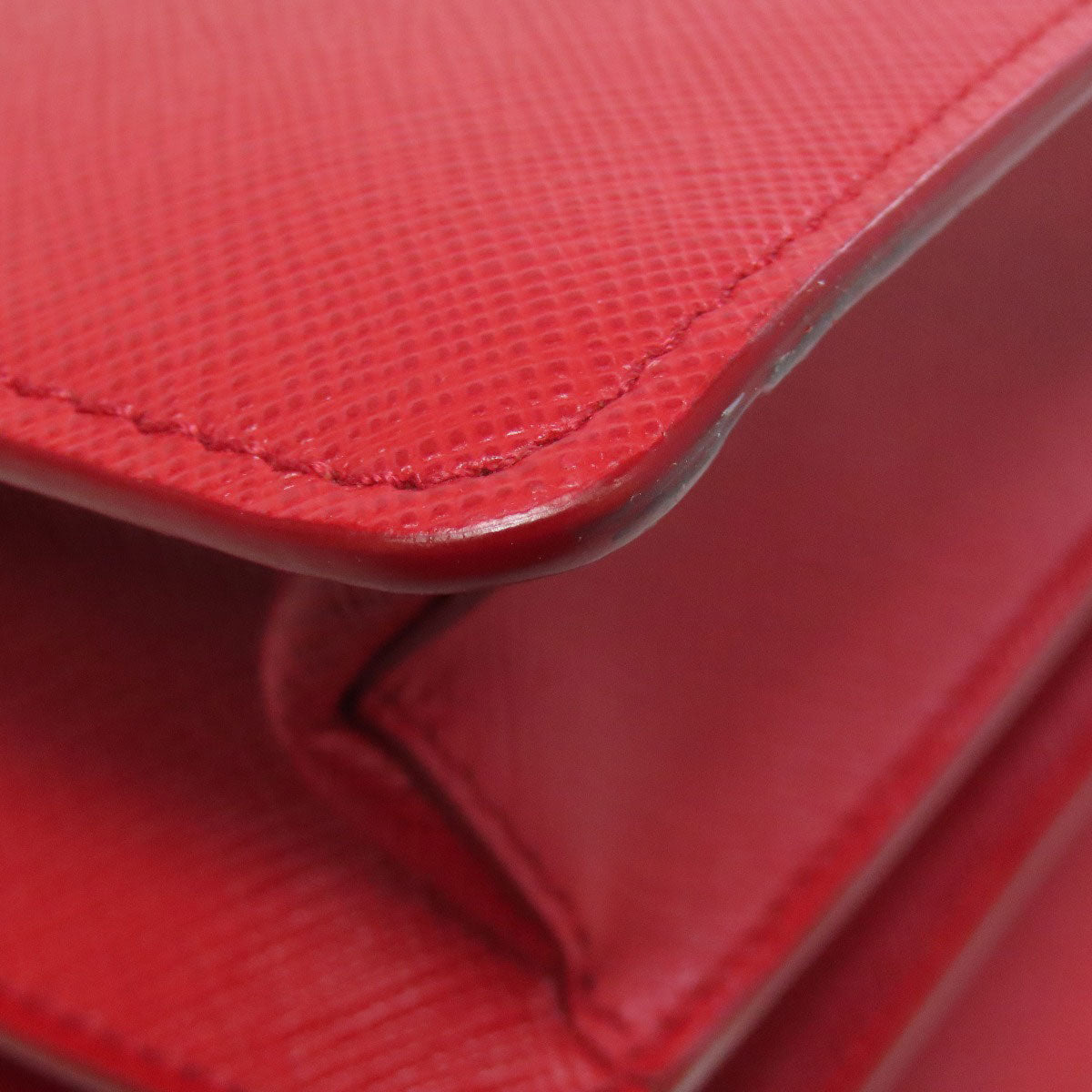 PRADA Handbag PVC Red Face Art