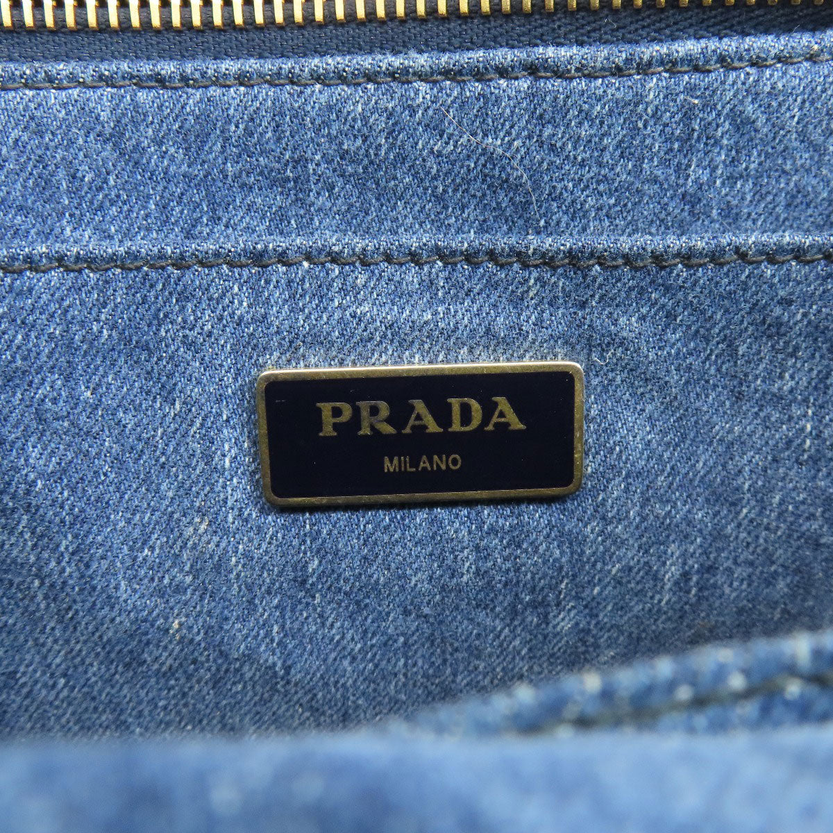 PRADA Handbag 1BG439 denim blue Canapa mini 2 WAY
