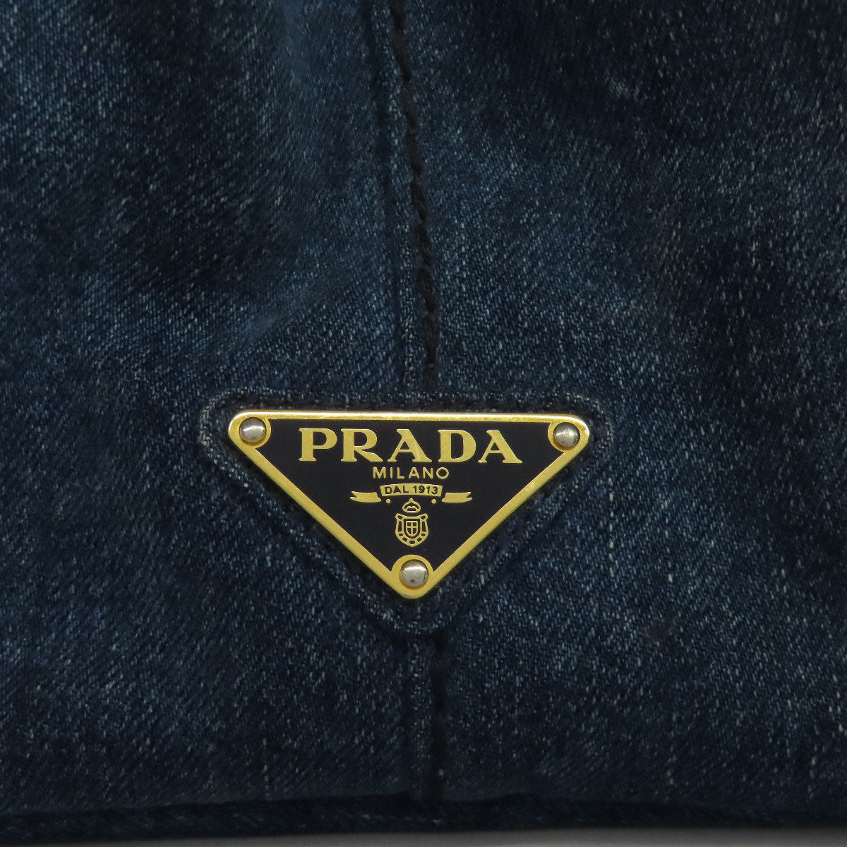 PRADA Handbag 1BG439 denim blue Canapa mini 2 WAY
