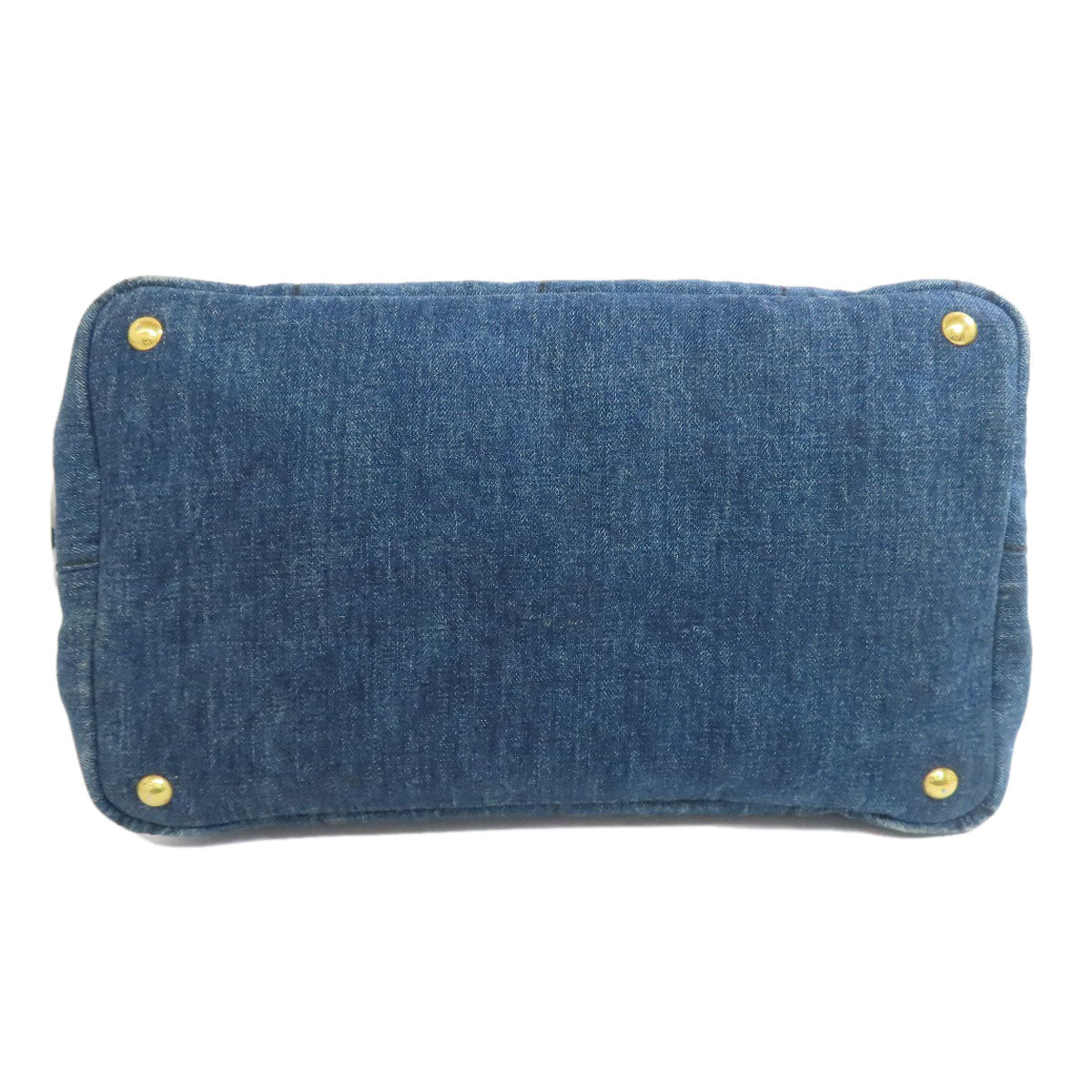 PRADA Tote Bag B1877B denim blue Canapa