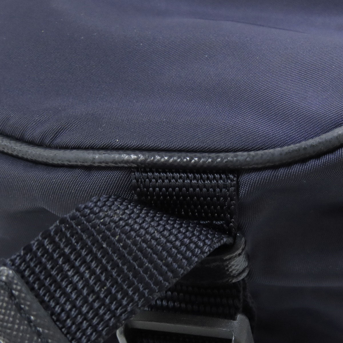 PRADA Sling bag Nylon Navy logoMetal