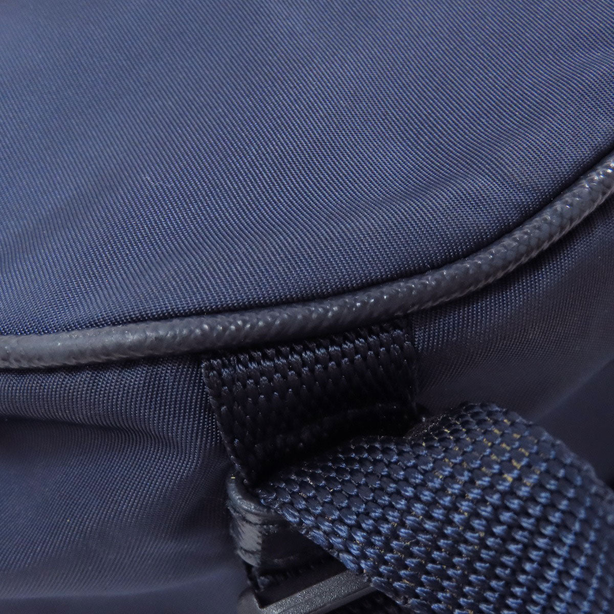 PRADA Sling bag Nylon Navy logoMetal
