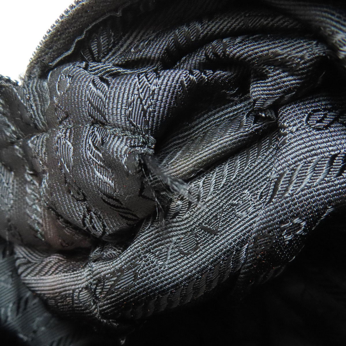 PRADA Handbag Nylon black logoMetal
