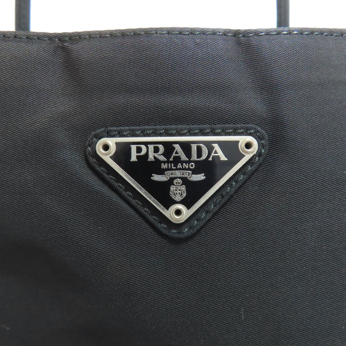 PRADA Handbag Nylon black logoMetal