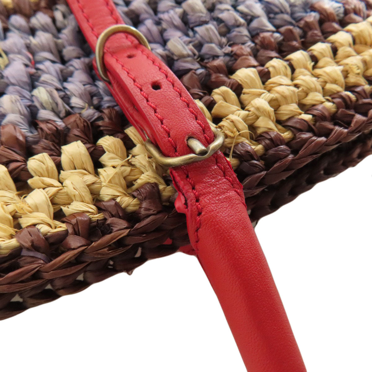 BALENCIAGA Tote Bag 286370 straw multicolor Basket bag