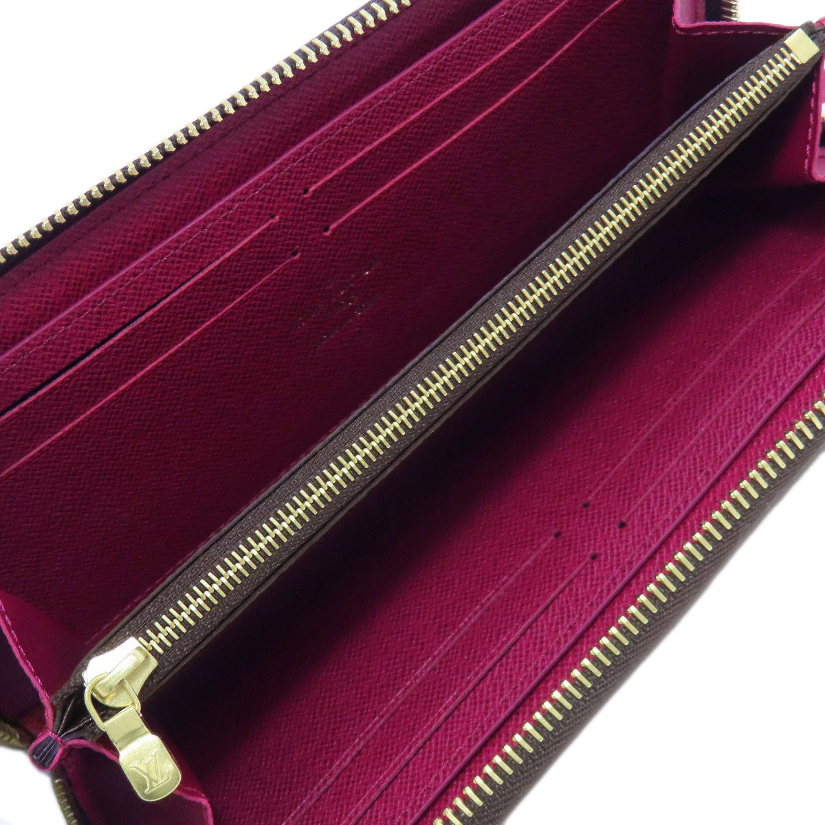 LOUIS VUITTON Long Wallet Purse M60742 Monogram canvas Brown Portefeuille Clemence