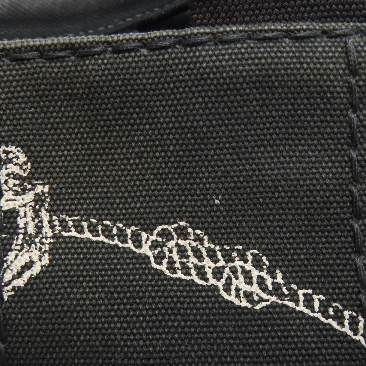 PRADA Handbag canvas black Canapa mini 2 WAY