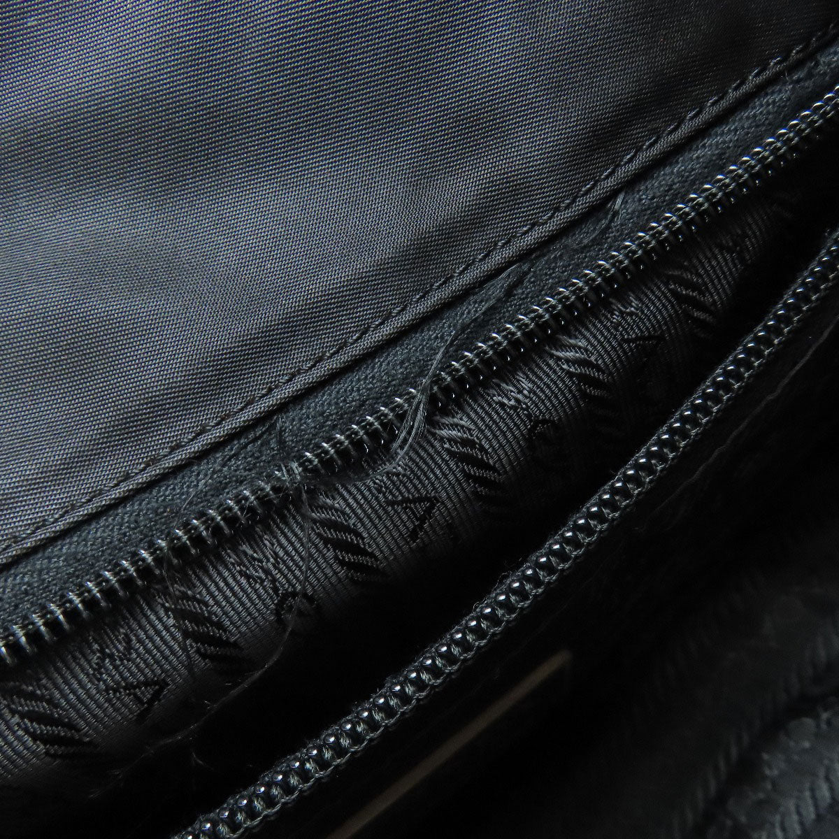 PRADA Tote Bag Nylon black logoMetal
