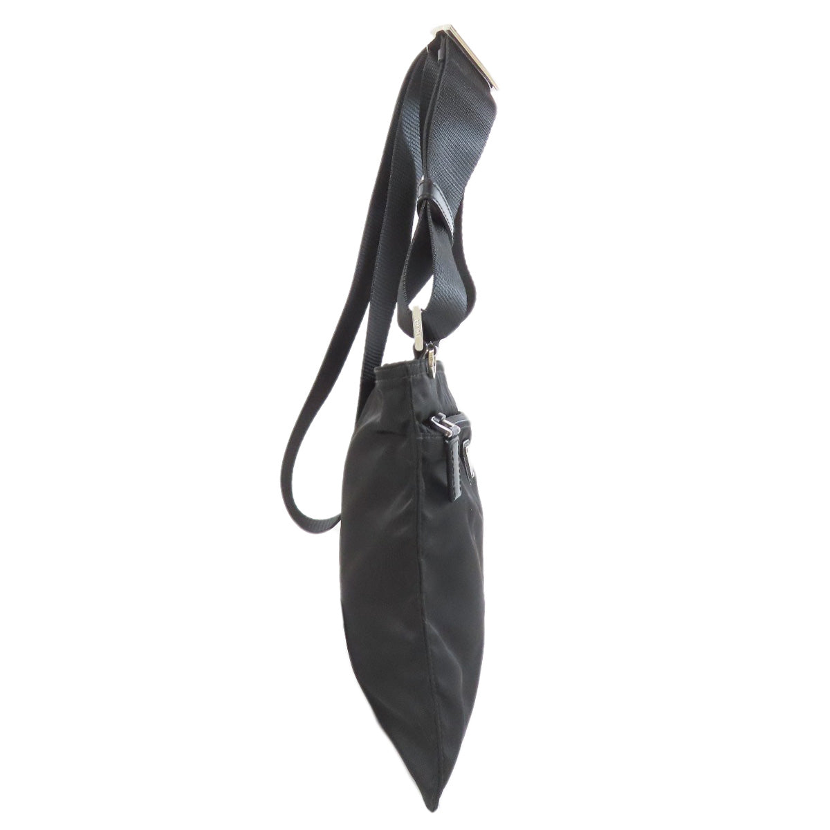 PRADA Shoulder Bag Nylon black logoMetal