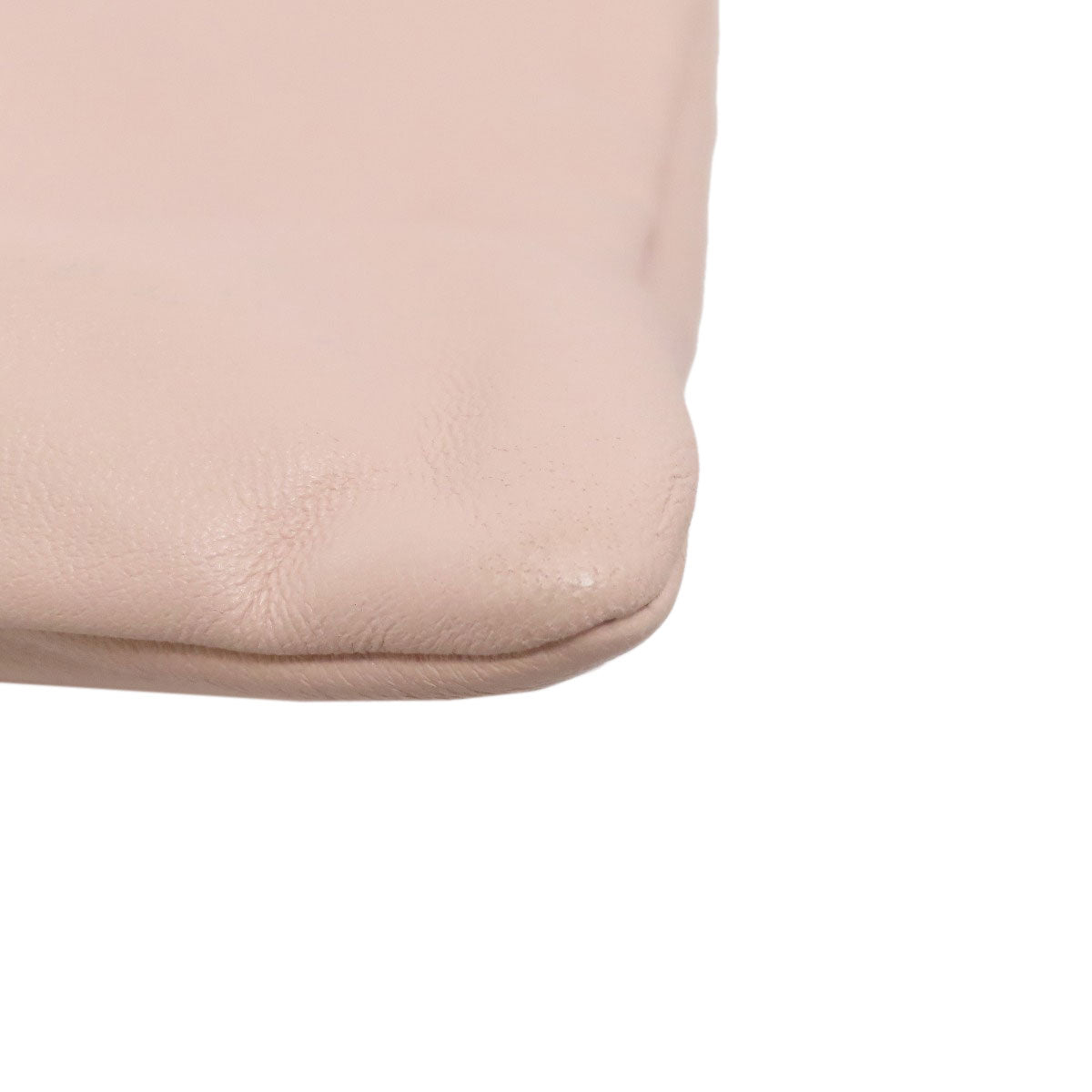 FENDI Shoulder Bag Calfskin pink Pack Slim Clutch