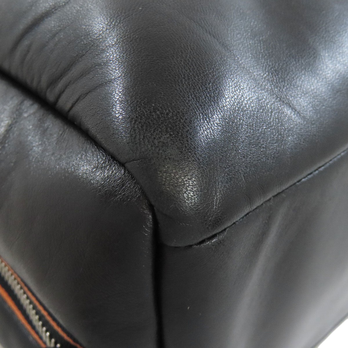 PRADA Tote Bag Calfskin black logo