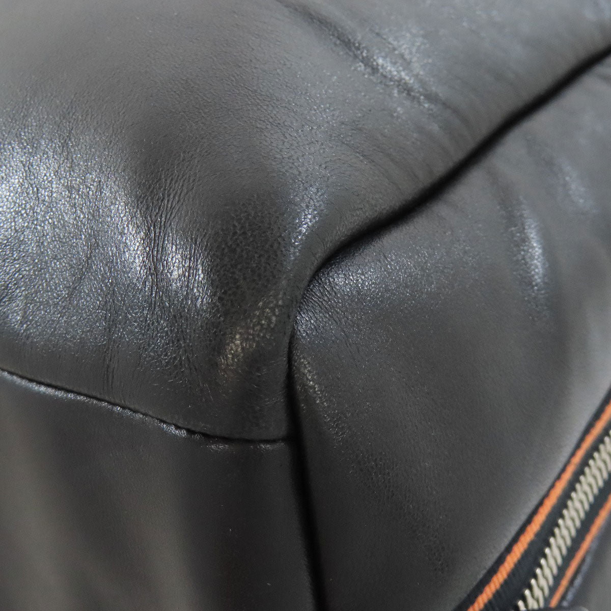 PRADA Tote Bag Calfskin black logo