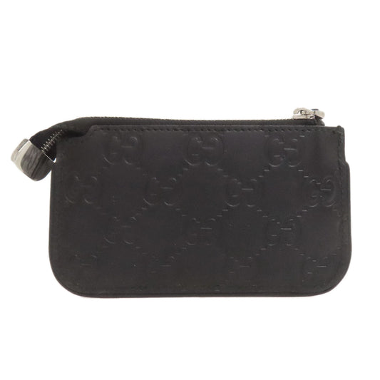 GUCCI Coin case 233183 leather black GG Signature Shima