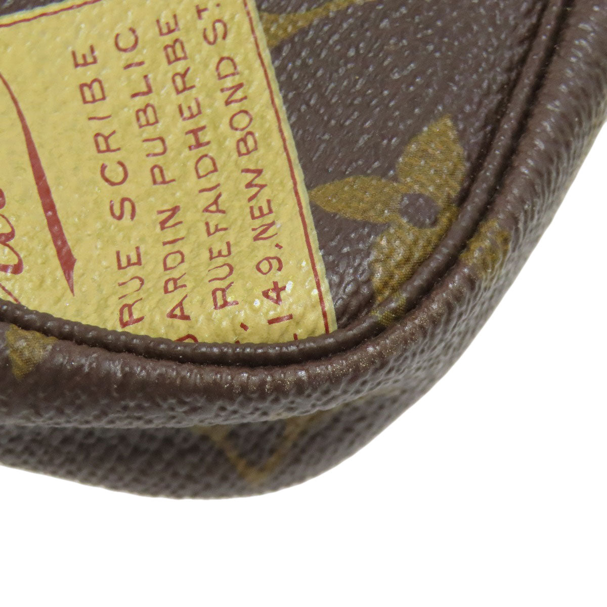 LOUIS VUITTON Accessory pouch M63798 Monogram canvas Brown Mini Pochette Accessoires Label Collection