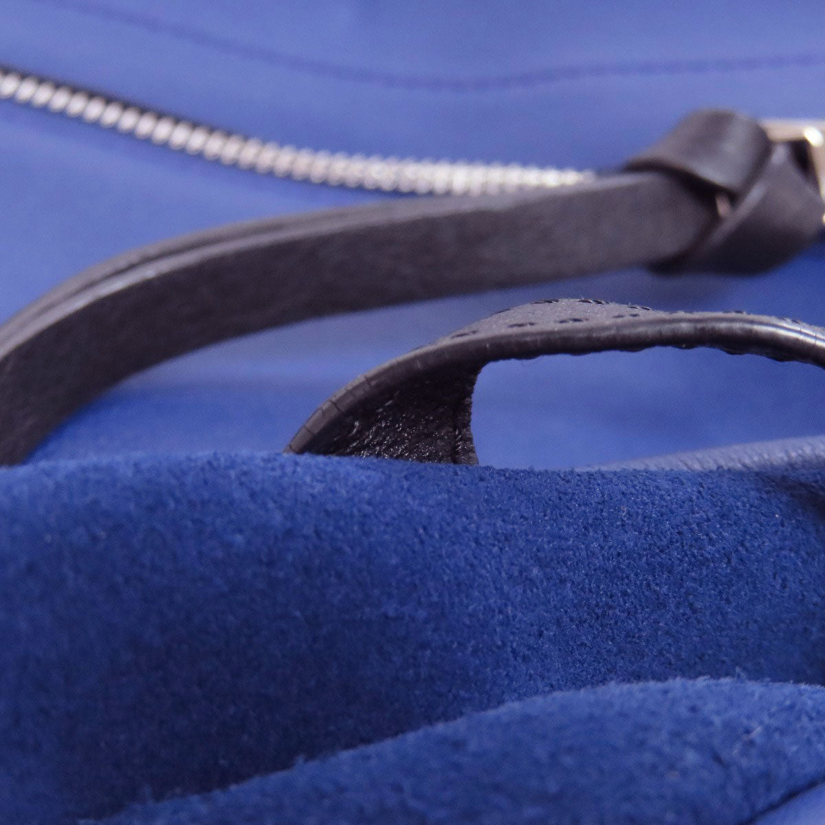 LOEWE Shoulder Bag Calfskin blue one belt