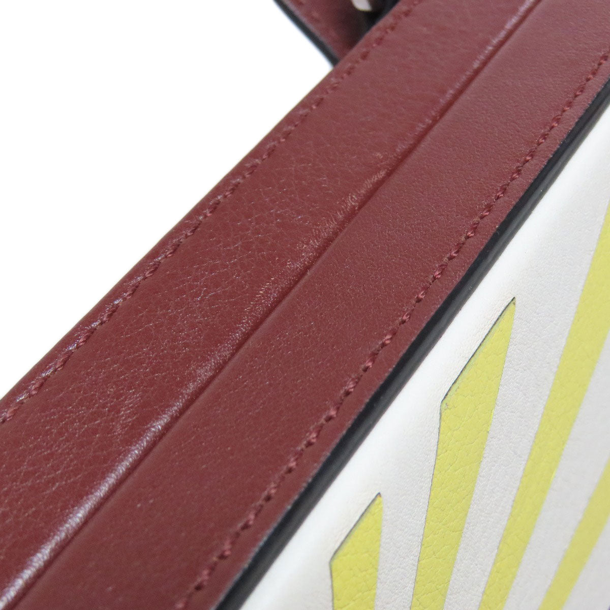 LOEWE Handbag Calfskin Brown Postal City 2WAY