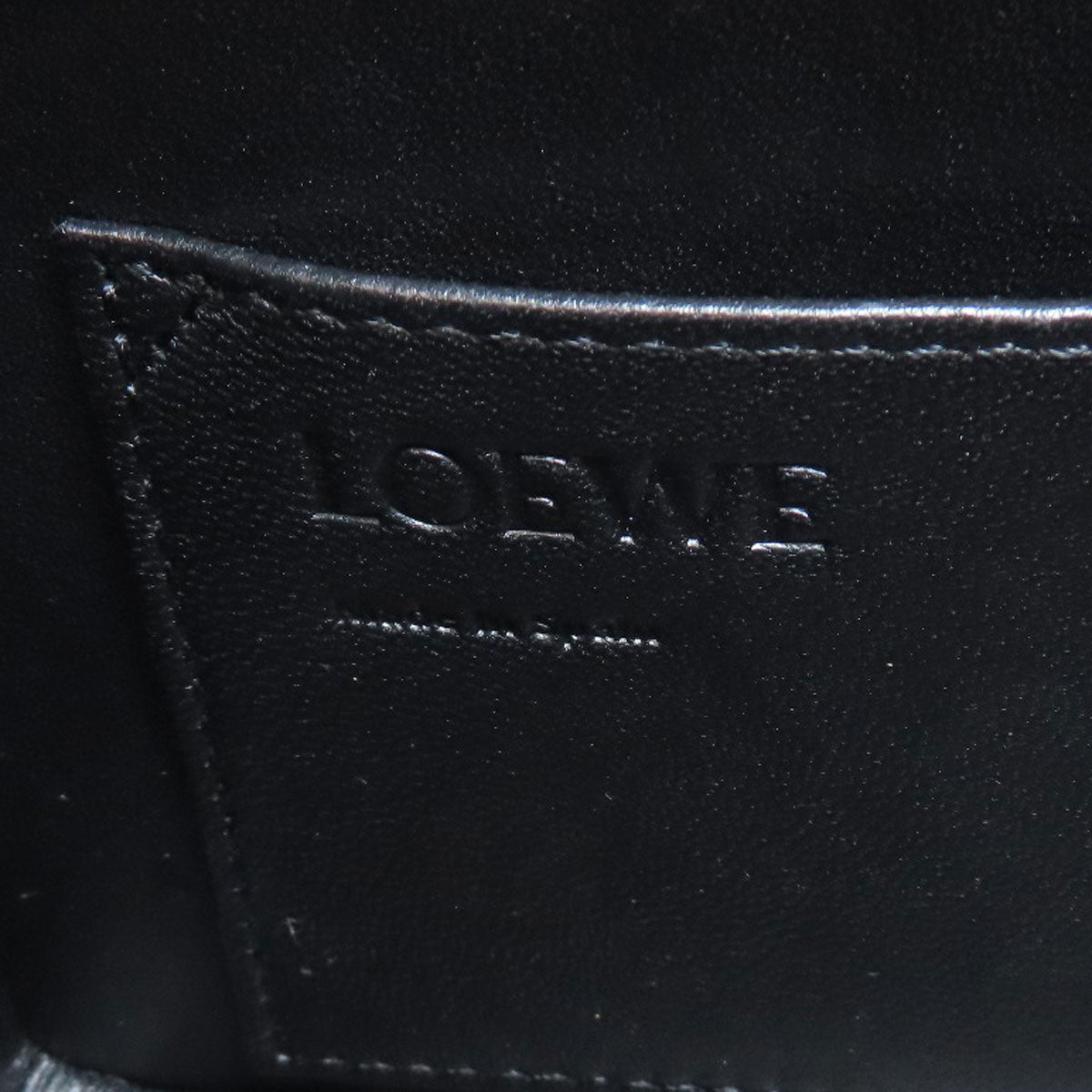 LOEWE Handbag Calfskin Brown Postal City 2WAY