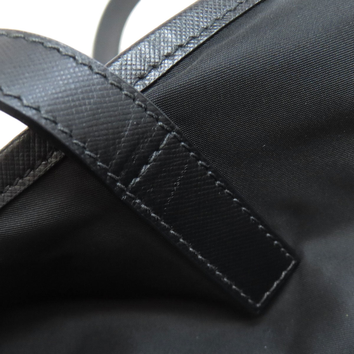 PRADA Tote Bag Nylon black logoMetal human motif