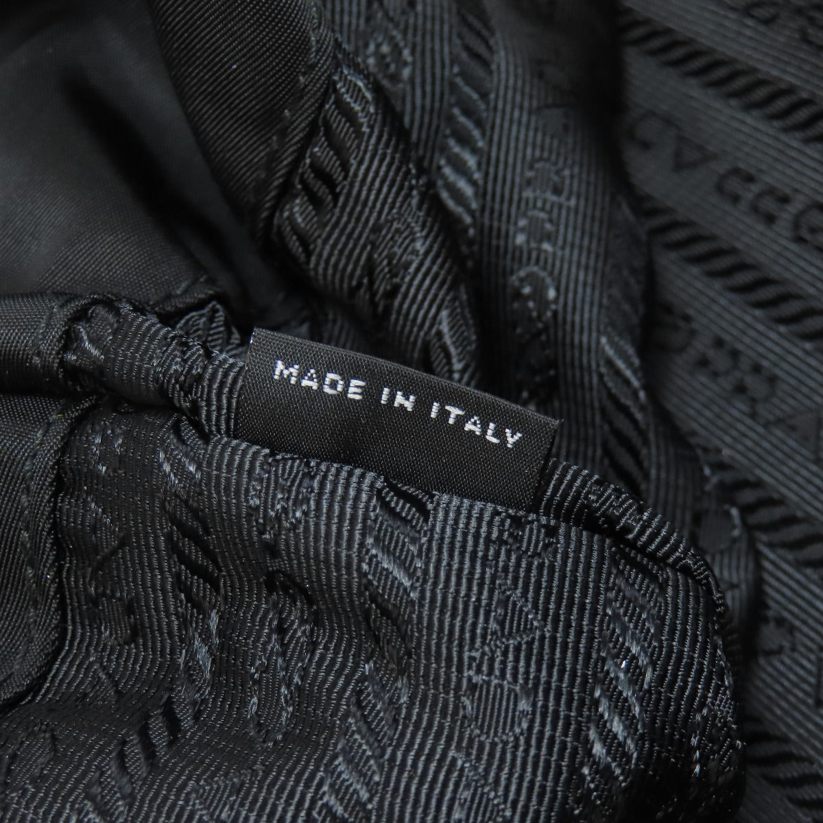 PRADA Tote Bag Nylon black logoMetal human motif