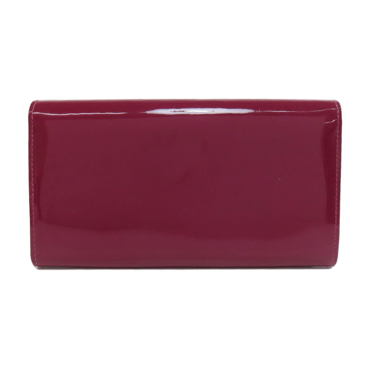 LOUIS VUITTON Long Wallet Purse M64463 Patent leather purple Portefeuille twist