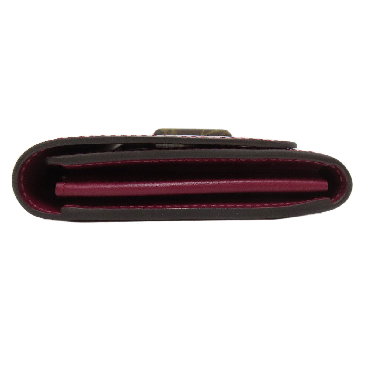 LOUIS VUITTON Long Wallet Purse M64463 Patent leather purple Portefeuille twist