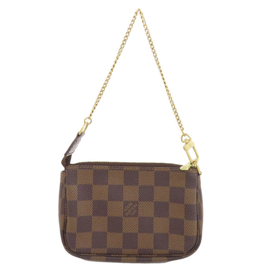 LOUIS VUITTON Accessory pouch N58009 Damier canvas Brown Mini Pochette Accessoires