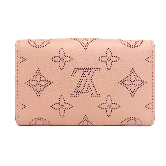 LOUIS VUITTON Bifold Wallet M64050 Mahina leather pink Portomone Anae