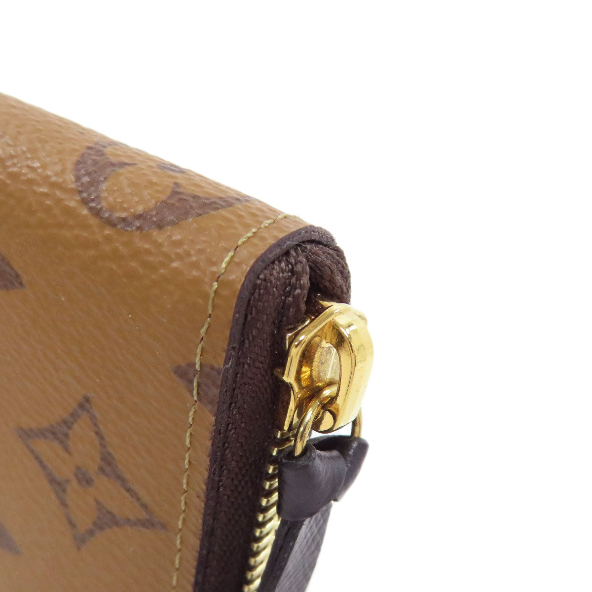 LOUIS VUITTON Long Wallet Purse M82336 Monogram reverse Brown Portefeuille Clemence