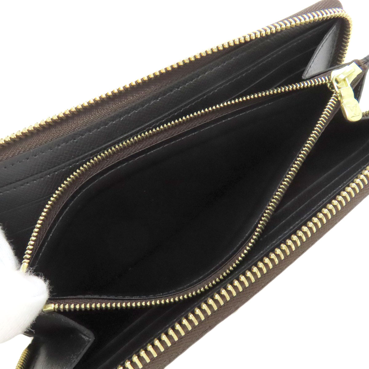 LOUIS VUITTON Long Wallet Purse M82336 Monogram reverse Brown Portefeuille Clemence