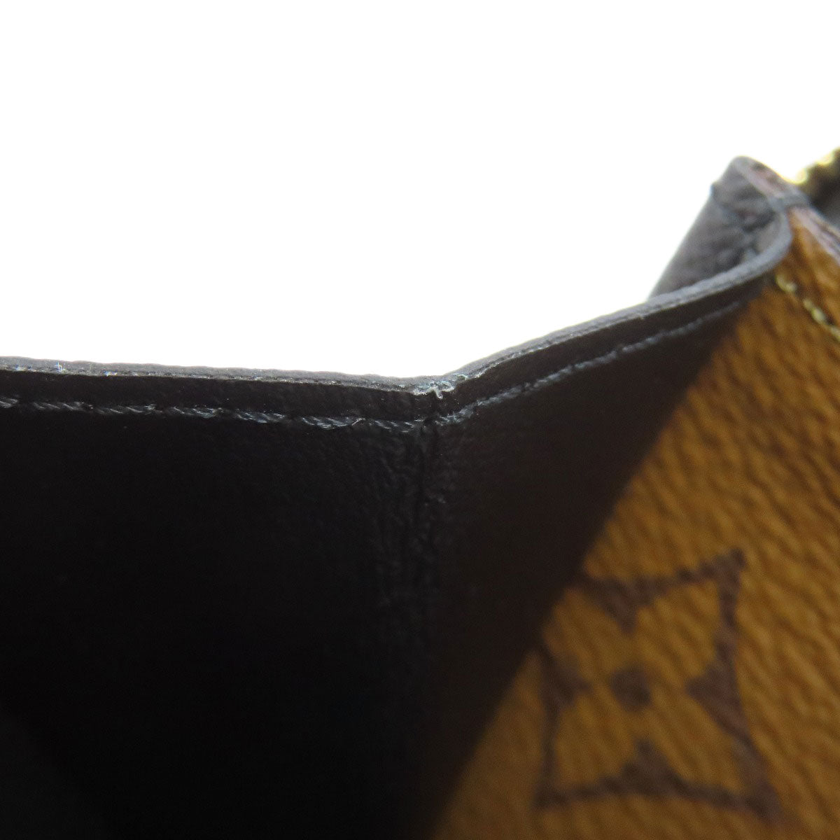 LOUIS VUITTON Long Wallet Purse M82336 Monogram reverse Brown Portefeuille Clemence